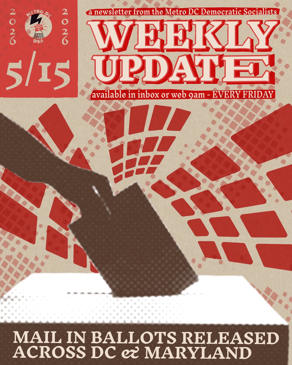 mdc_dsa's tweet photo. Check out the Weekly Update for all of the updates from Metro DC DSA and the DMV left: https://t.co/XtqtTtsNjX https://t.co/rupU8Uk4PO