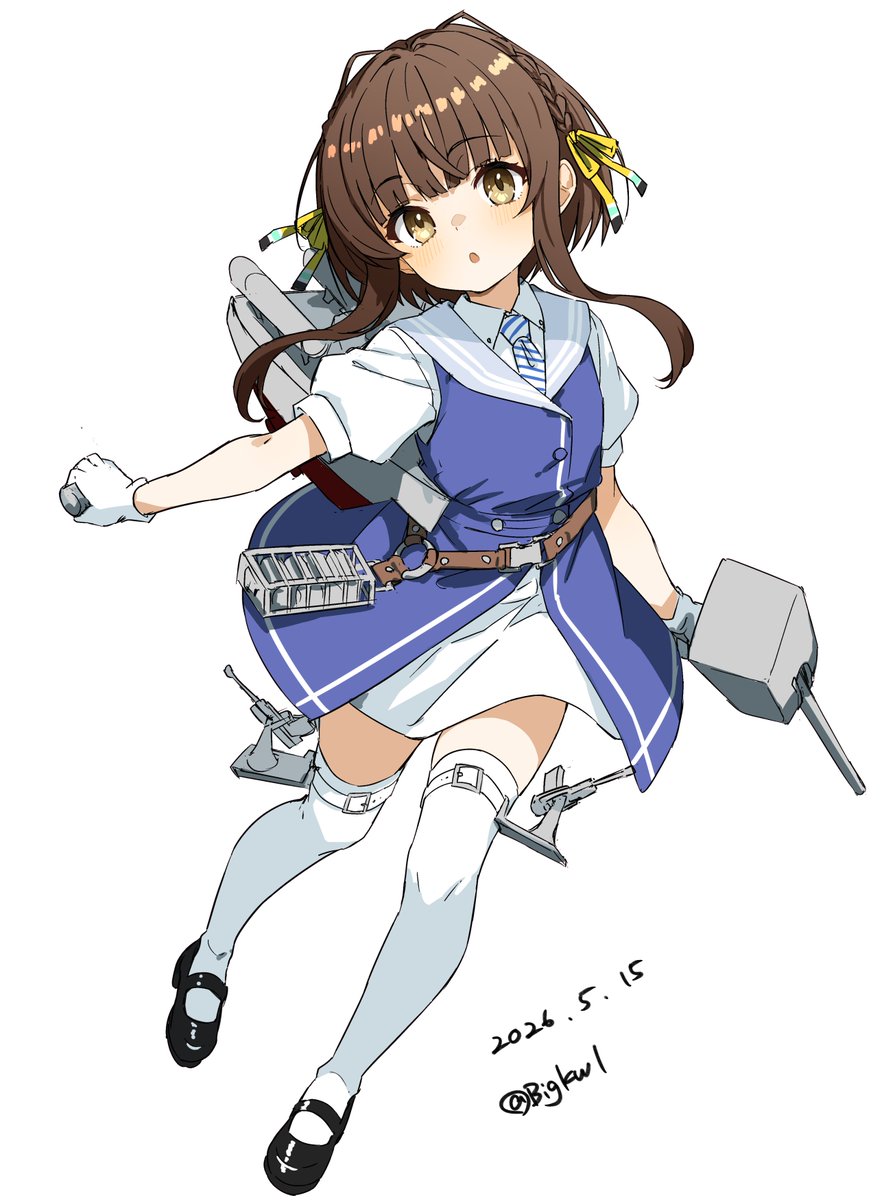 「鵜来 #艦これ版深夜の真剣お絵描き60分一本勝負 #艦これ版真剣お絵描き60分一」|つけもののイラスト