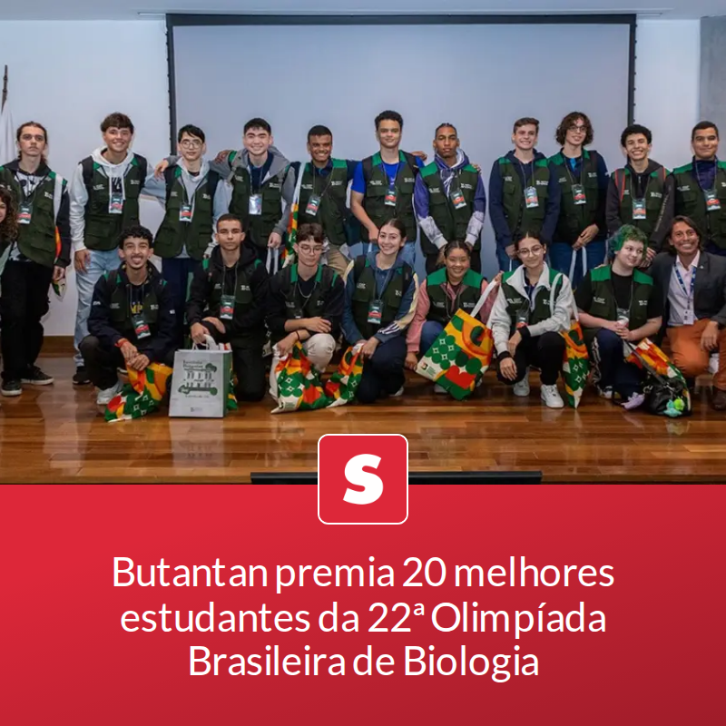 revistasuper's tweet photo. Butantan premia 20 melhores estudantes da 22ª Olimpíada Brasileira de Biologia

Oito deles representarão o Brasil em competições internacionais.

📖 Leia a matéria no link - https://t.co/Lnfm6DxZuJ https://t.co/cADR811Z3r