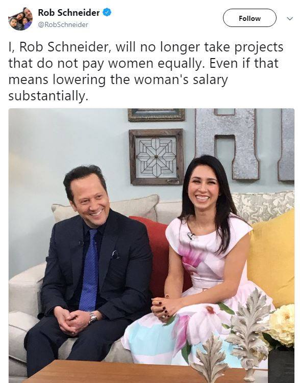HankCampbell's tweet photo. Rob Schneider does not get enough credit for being woke. https://t.co/wv3bFzXk7X