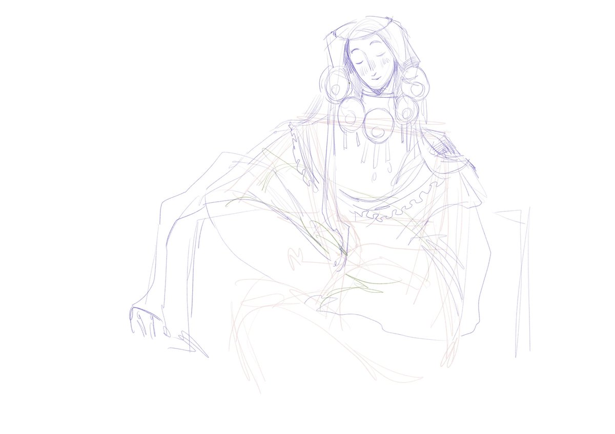 siularior's tweet photo. I have an idea for a diptych, but I don’t have time to implement it… 

kinda like the outfit I've made up for her this time. it reminds me of Avdol… 

btw, looking for artmoots!!🫶
#art #artmoots #smallartist https://t.co/AiXiyBYyx5