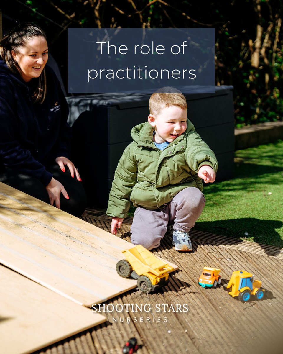 SSNurseries's tweet photo. At SSN we observe, respond &amp; follow each child’s lead. We give time for deep focus, offer resources that support fascinations, use language that matches their play &amp; act as facilitators. When children are in a schema, engagement is at its richest #ShootingStarsNurseries #Schemas https://t.co/gFBzqRsdzF