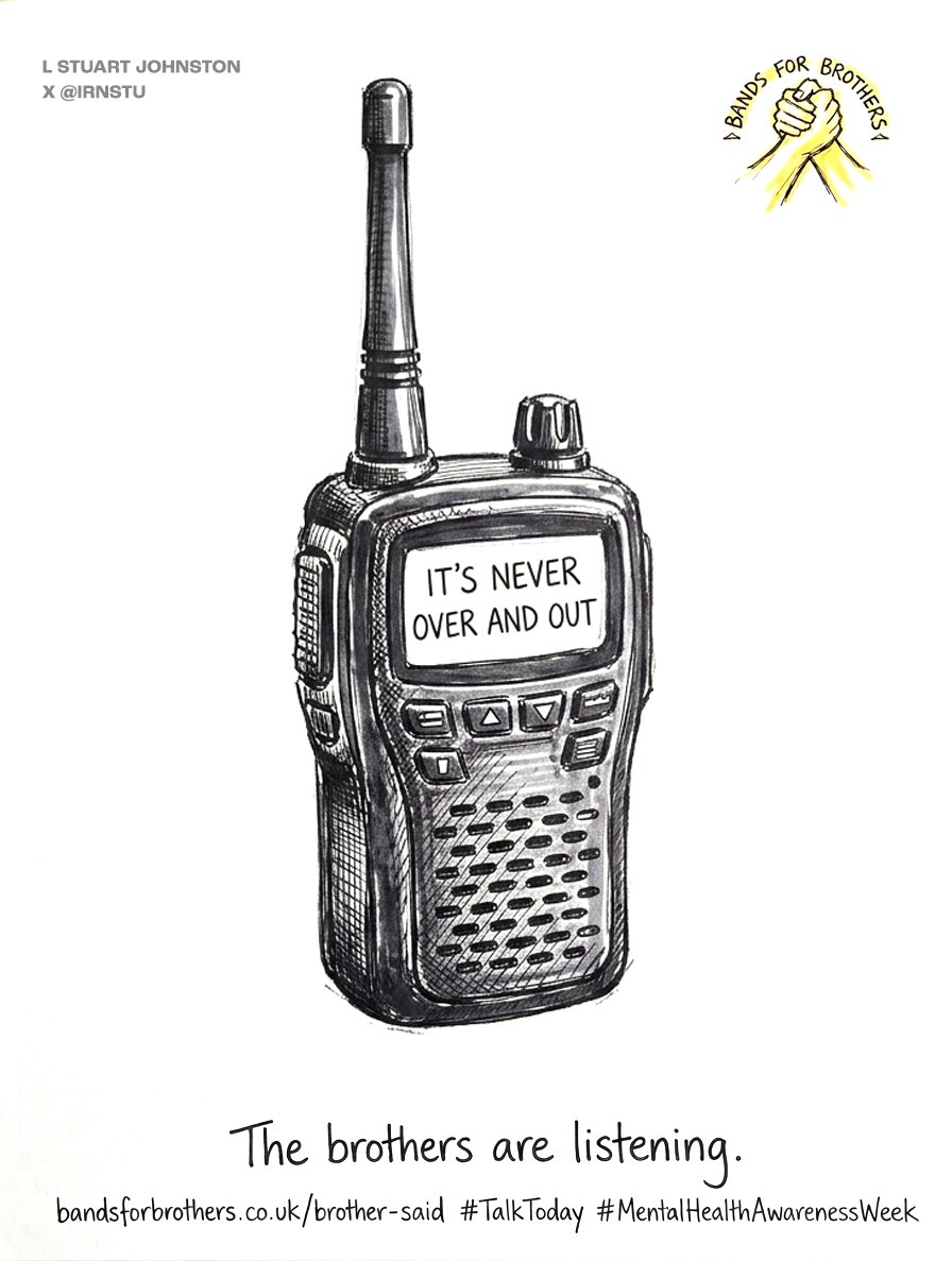 IrnStu's tweet photo. @OneMinuteBriefs
Playing on the soldiers communication theme..
#TalkToday #MentalHealthAwarenessWeek https://t.co/0aq79JwdrY https://t.co/Rc5mgLLKC5