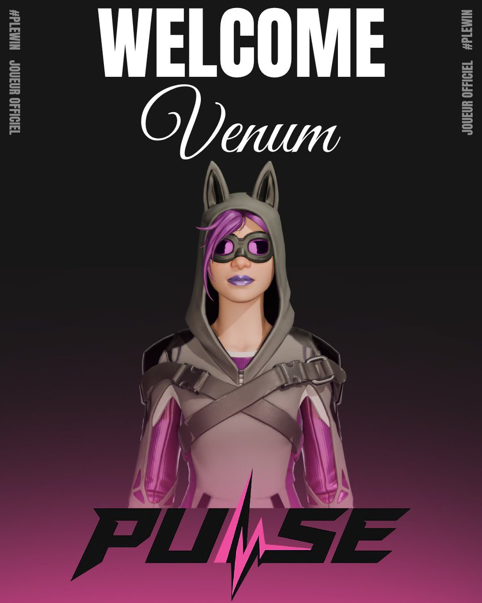 Pulse_esport7's tweet photo. Un grand joueur rejoint nos rangs ! Souhaitez la bienvenue à @venumhm ! #PLEWIN https://t.co/URBwSPpYBe
