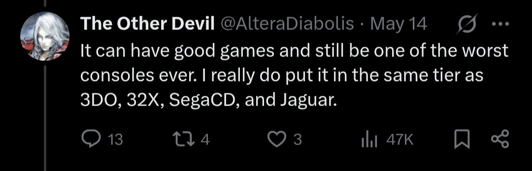 magic_salmon's tweet photo. @JustGuille07 @MoonPieDreams I was replying to a guy who said the exact same thing but added in PS1 too to show how nonsensical the original post was...... https://t.co/8q5BcdMuiY