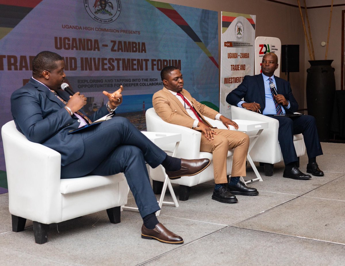 UgandaChamber's tweet photo. During the panel discussion on “Expanding Bilateral Trade and Removing Market Barriers,” Humphrey Asiimwe, CEO of Uganda Chamber of Energy and Minerals, highlighted key opportunities and challenges shaping trade and investment between Uganda and Zambia.

He pointed out gaps in logistics, connectivity, and energy linkages, noting that while Zambia faces growing energy demand, Uganda has surplus energy capacity that can be leveraged through strengthened regional connectivity and cooperation.

Mr. Asiimwe also emphasized the importance of jointly developing policies and reforms, particularly in local content frameworks, stressing that these strategies should extend beyond national levels to regional blocs such as the East African Community and Common Market for Eastern and Southern Africa.

He further underscored the value of partnerships and regional collaboration, citing the East African Crude Oil Pipeline as a strong example of successful cross-border cooperation. He also called for the establishment of business hubs to enable shared knowledge, skills transfer, and innovation between the two countries.

In addition, he highlighted Uganda’s vast investment opportunities in agriculture, mining, tourism, and energy, as well as the country’s growing capacity in local content development, investor-friendly environment, accessible markets, and relatively streamlined land acquisition processes for foreign investors.

#UgandaZambiaForum #TradeAndInvestment #RegionalIntegration #Mining #Energy #UCEM