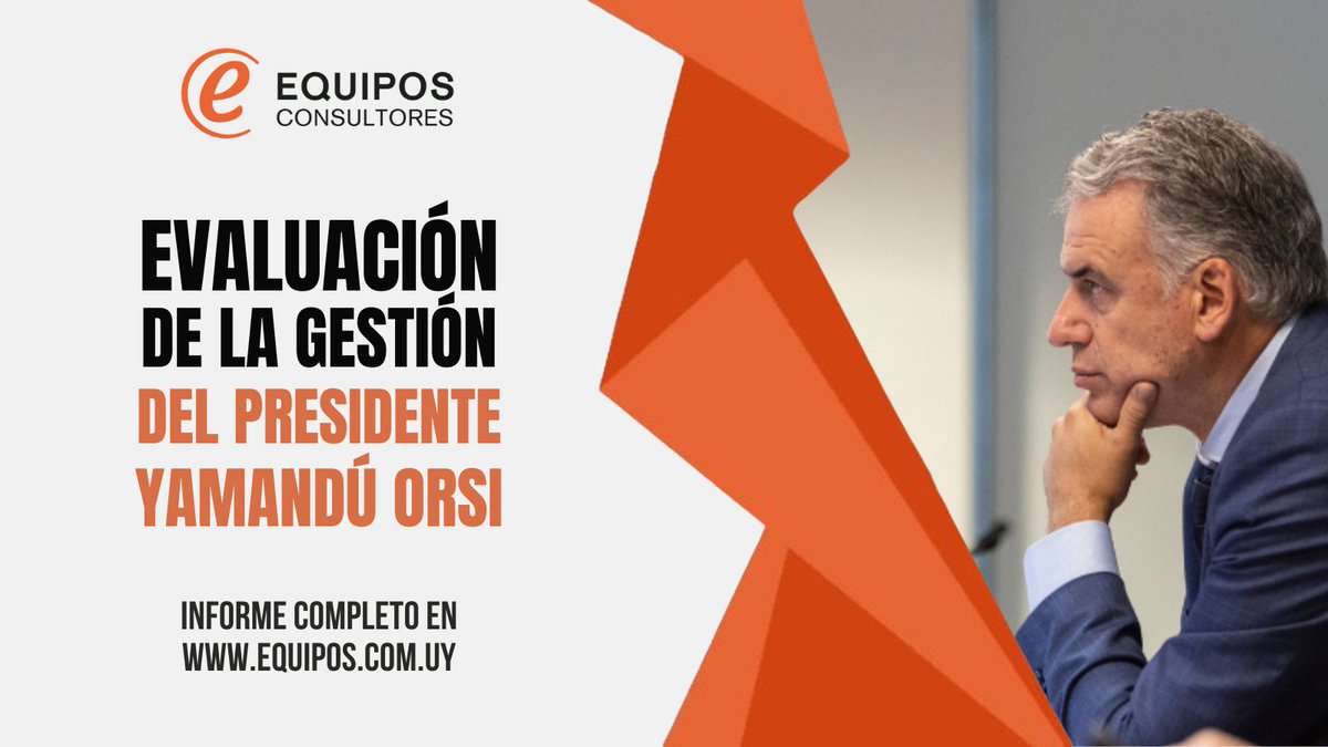 EquiposUy's tweet photo. 📊 Evaluación del presidente Orsi en abril: 27% aprueba, 48% desaprueba.

🔶 Al terminar abril, el juicio de los uruguayos sobre el desempeño de Yamandú Orsi como presidente deja un balance negativo. https://t.co/dcsbUTDpq9
