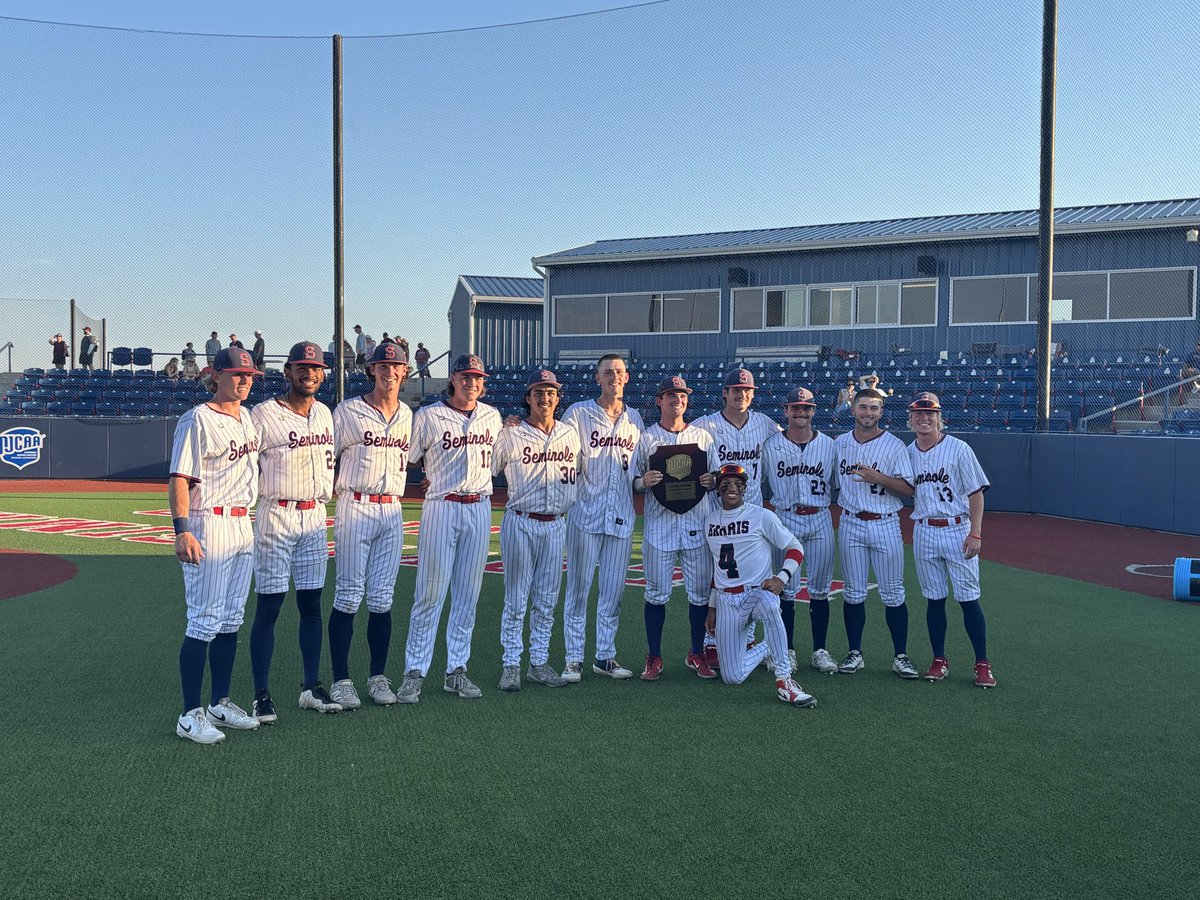 MattCrafton's tweet photo. Congrats to Seminole State College for winning their regional district tournaments.  World Series bound! @bennettcrafton1 @SSCbaseball @NJCAABaseball https://t.co/XViTzq2gAe