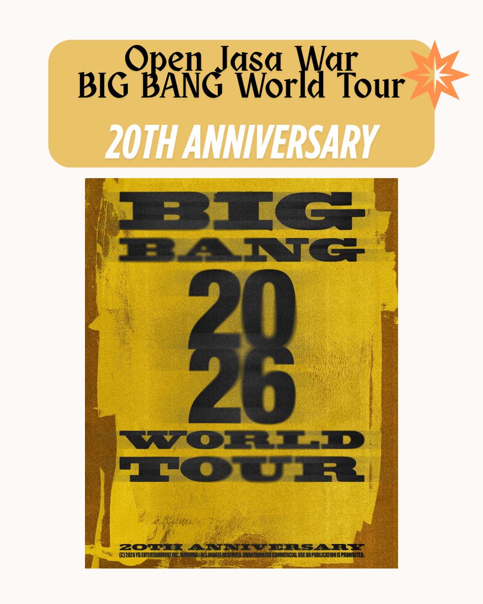 bbbusy8's tweet photo. Open Jasa War - Big Bang in JKT, KL, BKK etc.

Di Refund Jika Tim Kami Gagal Untuk Mendapatkan Tiket

Trusted 100%
Bisa Pakai Data Sendiri ✅
Fee pelunasan (ketika sudah dapat tiket)💯
Check Us ON IG (for more details)
#jasawar #bigbang #wartiketkonser #bigbangworldtour https://t.co/jMEG7UkTjC