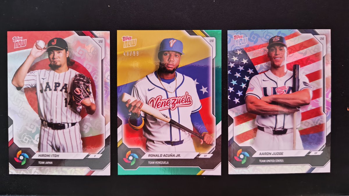 2026 Topps NOW® Baseball – World Baseball Classic Team Sets開封