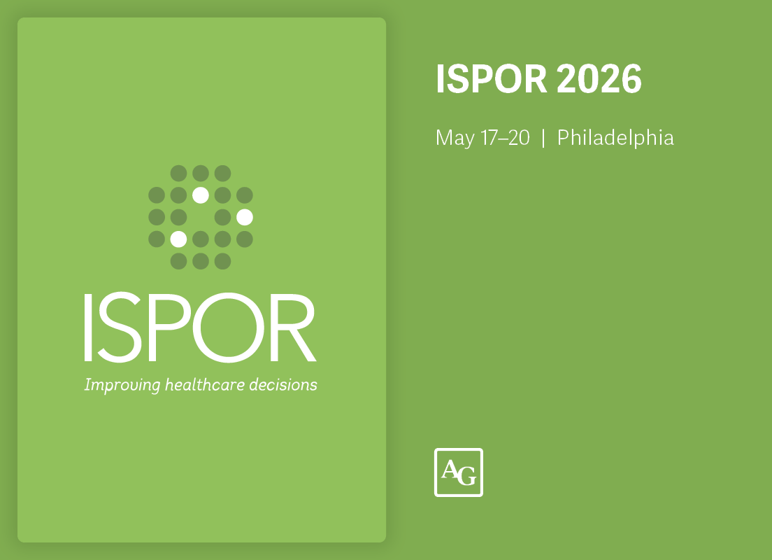 analysisgroup's tweet photo. AG researchers will lead an educational symposium, contribute to a podium presentation, participate in two forums, and present 25 research posters during #ISPORAnnual. Check out our presentation guide or stop by Booth 605 to learn more. https://t.co/vgTTy6cozz https://t.co/onyWUMCHZr