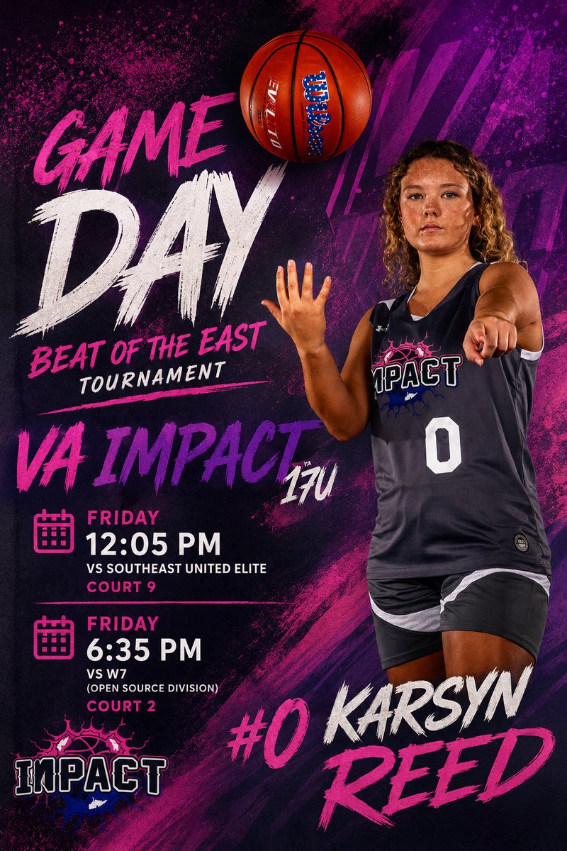 Karsynreed3's tweet photo. Game time!! Excited to hit the courts today with my team @va_impact 🏀🏀🏀 come watch! https://t.co/Hje9Dzqy4A