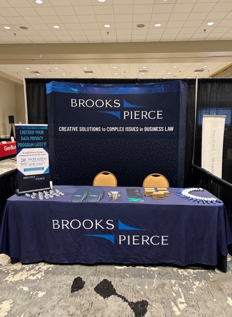 BrooksPierceLaw's tweet photo. Brooks Pierce proudly sponsored @NCTA (NC TECH) TechFest in Durham, NC! Partner Will Quick joined the cybersecurity panel, “Words Matter: Communicating Cybersecurity Readiness, Risk and Reality,” with Jennifer Fix, Chuck Kesler, Keith Stouder, and Amy Reeder Worley. https://t.co/84BE85119p
