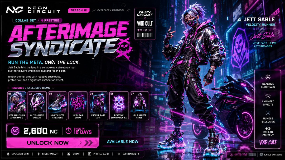Create a premium, highly believable In-Game Cosmetic Bundle 