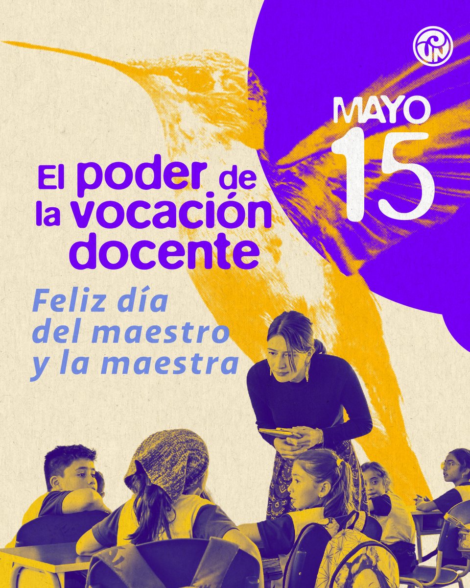 comunidadUPN's tweet photo. Feliz Día del Maestro y la Maestra 💙

Hoy reconocemos la fuerza de su vocación docente; esa que trasciende el aula, acompaña al estudiantado en sus luchas y defiende la educación como un derecho fundamental.

Gracias por transformar vidas desde la enseñanza✨. https://t.co/5TnqVztNAa