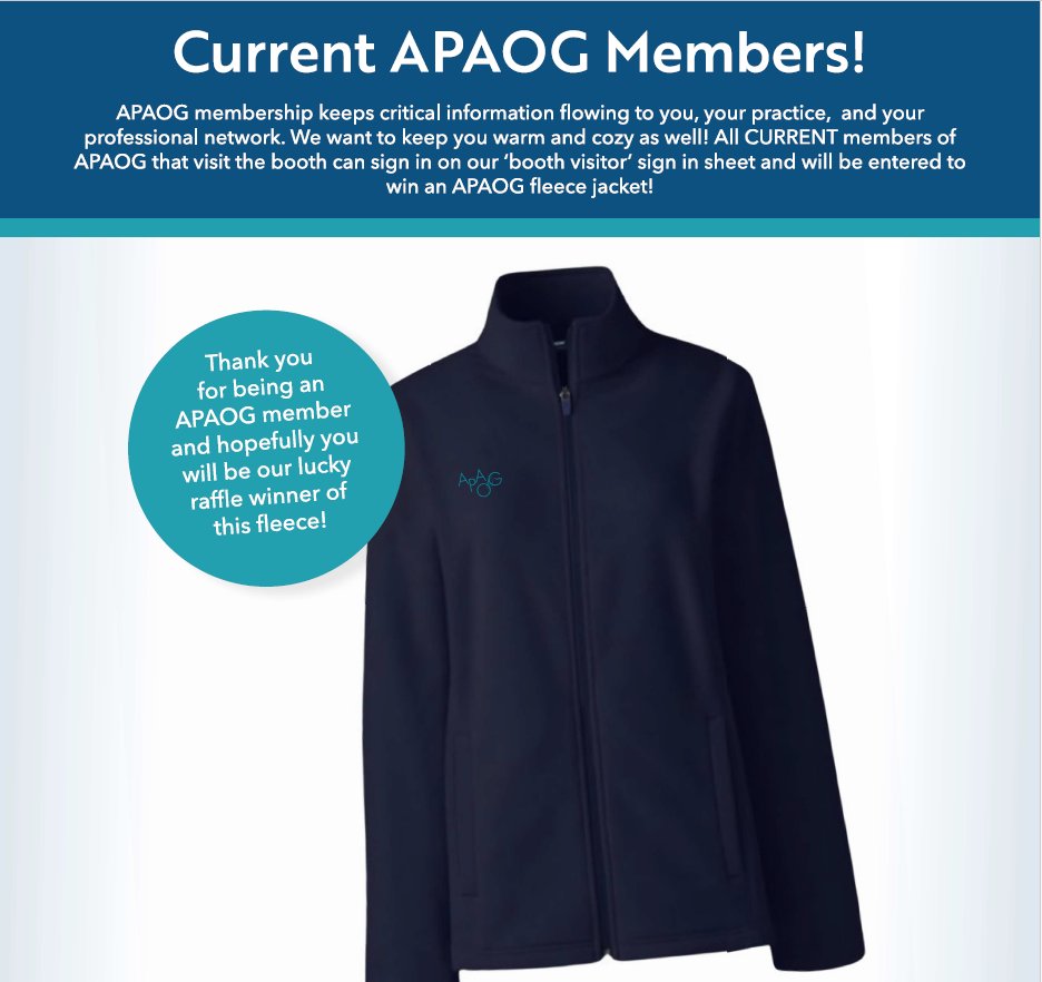 APAOGorg's tweet photo. ✨ Headed to AAPA?
Swing by the APAOG booth in the exhibit hall to say hello, snag some fun goodies, and enter for a chance to win a super cozy fleece!

💥 Not a member yet? Sign up at AAPA and you’ll be entered into an exclusive new-member raffle for your own fleece too! https://t.co/NVECvSdaEn