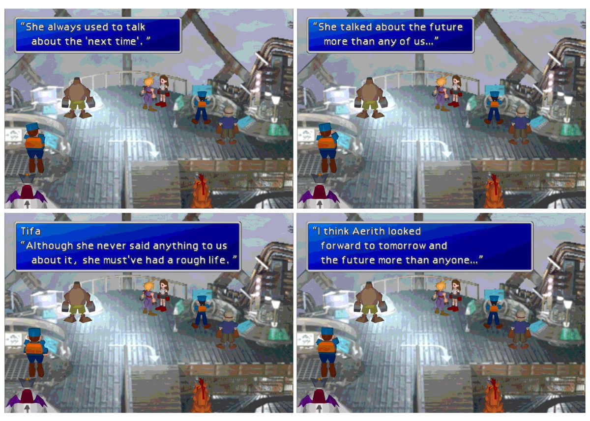 AerBunny_'s tweet photo. Daily reminder that Aerith wanted to live, and did not sacrifice herself. She was murdered https://t.co/2kRIB0XIfh