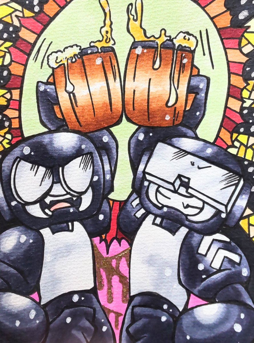 himedoufukaosu's tweet photo. #tankmen #tankman #tankmensteve
乾杯🍻 https://t.co/jxWADDS3lO