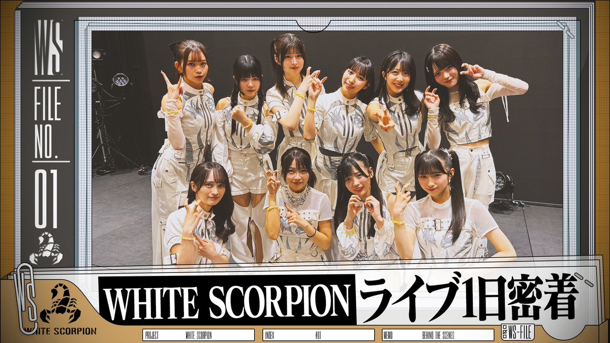 ◤📹お知らせ◢ #WHITESCORPION #ホワイトスコーピオン #ホワスピ