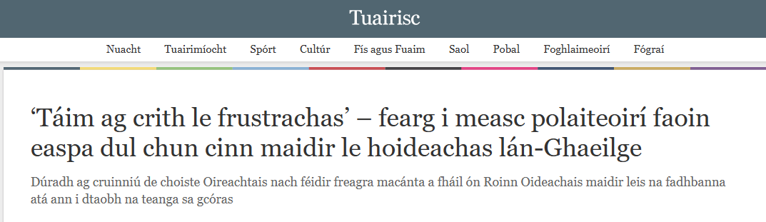 Conradh na Gaeilge ⭕️ tweet media