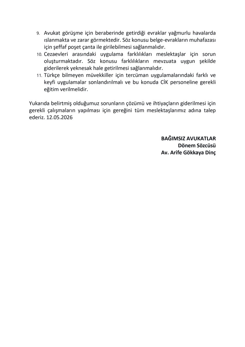 BAĞIMSIZ AVUKATLAR tweet media