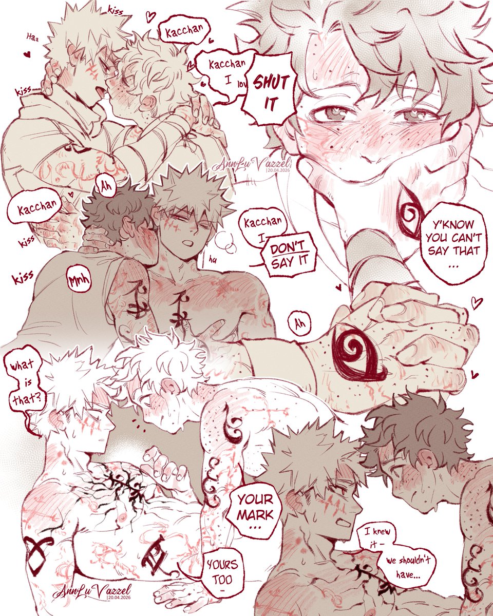 AnnLuVazzel's tweet photo. Shadowhunters AU [part 3] 
taking things a step further! but...
• 
#bkdk #dkbk #bakudeku #mha https://t.co/1OaAjBFaYq