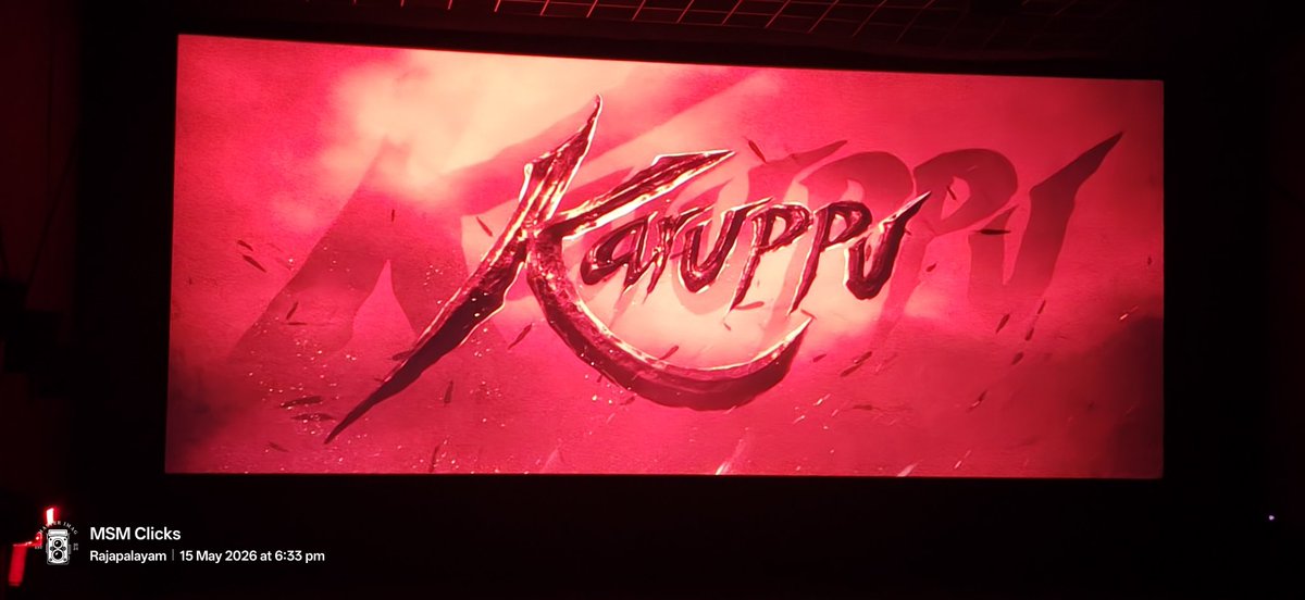 ecemsm's tweet photo. KatupuJust watched the first half of #Karuppu 🔥
Goosebumps throughout! One of the best screenplays in recent times 👏
Every scene connects perfectly, intense buildup, powerful moments, and top-notch execution.
Can’t wait for the second half! 🎬⚡ https://t.co/oyevBuSLcr