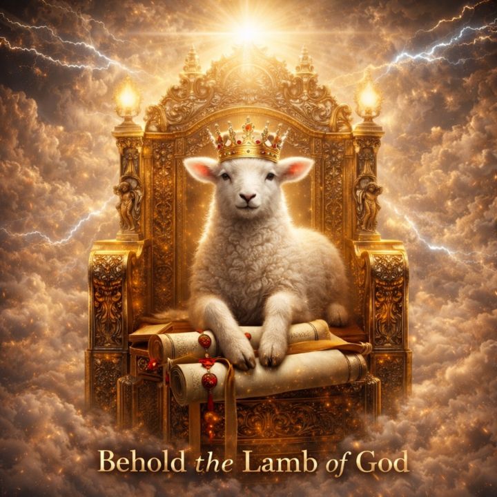 PoliticizeThis1's tweet photo. Art of the Day! "Worthy is the Lamb II". Buy at: https://t.co/nPyRjRjJfw https://t.co/DNfIRInzie