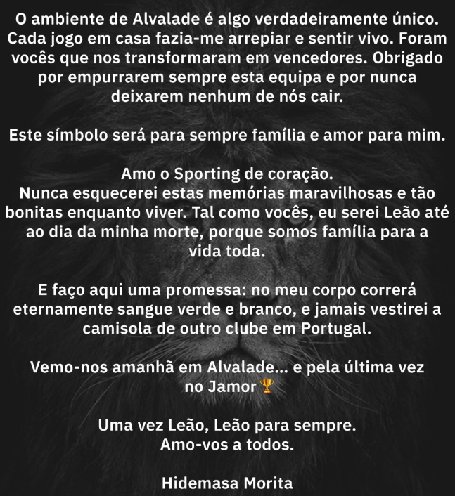 bancadadeleao's tweet photo. Morita é um Senhor! 💚
#SportingCP https://t.co/pLYBTOFiZ8