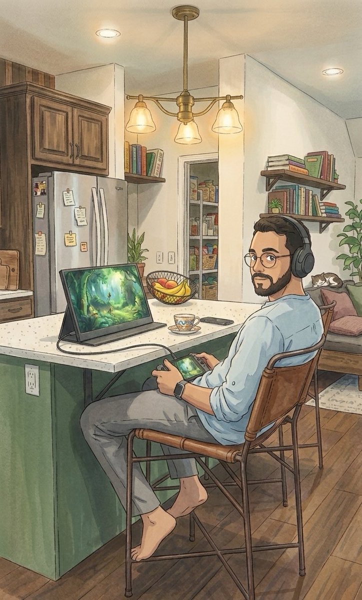 fi6699's tweet photo. Someone looks f*ckin serious with the game tonight. Bwk diri sampai ke kitchen. 

I asked why? 

“At this stage, hanya doa seorang isteri yang boleh bantu I untuk teruskan perjuangan ni”

Ah dramatik sgt! 

He is playing ‘Ghost of Tsushima” dan berapa lama dah tak habis habis… https://t.co/3Y6BbezSXj