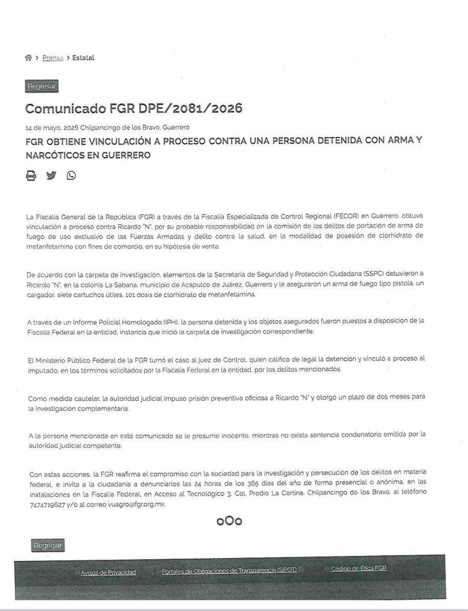 Coordinación para la Construcción de Paz Guerrero tweet media