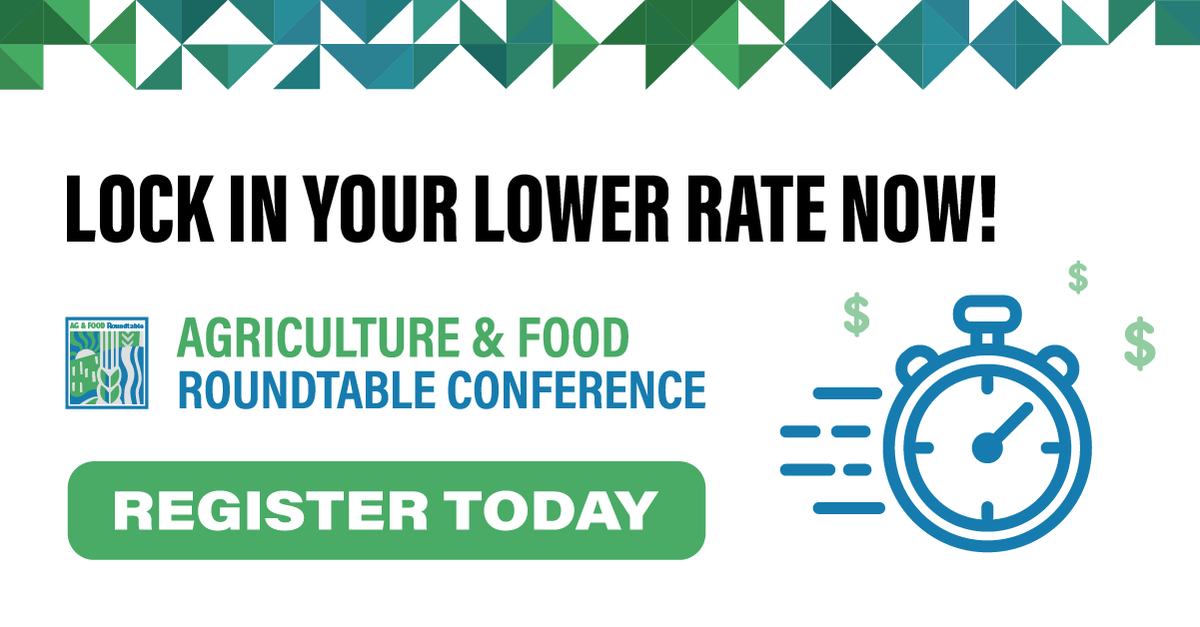 bonitamarette's tweet photo. Today, Friday, May 15th, is your last chance to snag your #AgCareers Roundtable Conference ticket at a discounted early bird price. It's an elite #agricultural industry event, designed for employers #hiring #talent + educators developing it! https://t.co/41IEOCtuTx #HR #Illinois https://t.co/obmvDXwquF