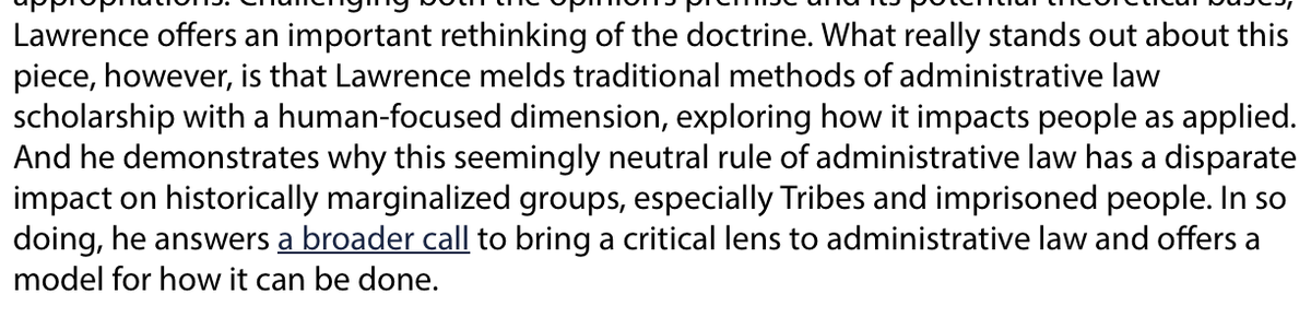 mjblawrence's tweet photo. Wow, thank you Emily Hammond for a very thoughtful review of "Second-Class Administrative Law"!

https://t.co/Gj57iAwjNQ https://t.co/M5T6oOgygy