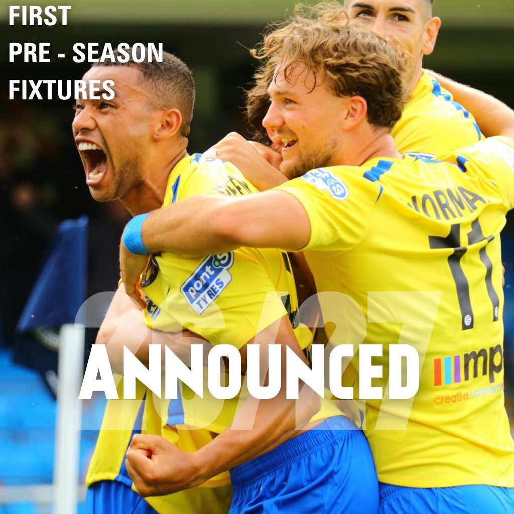 SolihullMoors's tweet photo. 2026/27 Pre-Season⚽️

Ticket prices for all of the below fixtures will be announced in due course along with further Pre-Season matches. https://t.co/nXoSedrcoy