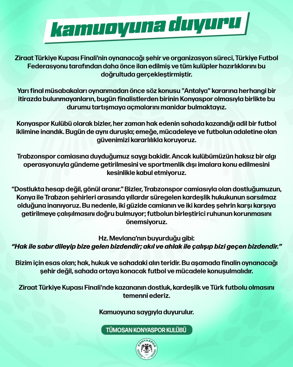 TÜMOSAN Konyaspor tweet media