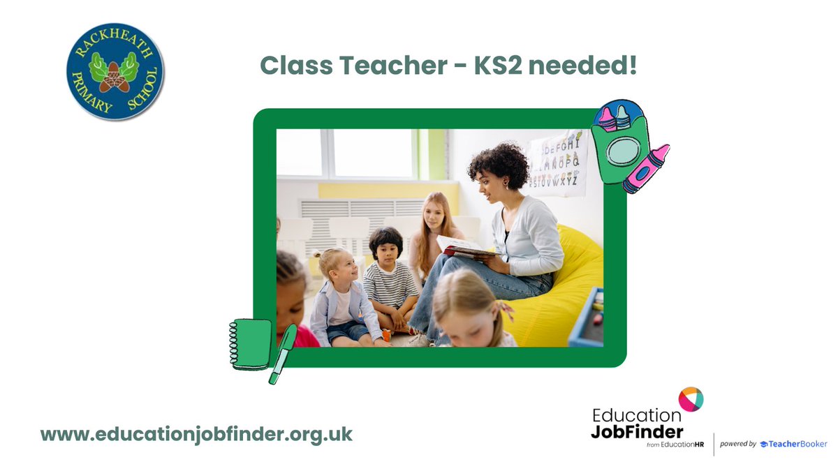 Ed_Job_Finder's tweet photo. 🌟 Rackheath Primary School is hiring a KS2 Class Teacher!

✏️ Permanent | Full-time
✏️ ECTs &amp; experienced teachers welcome

📅 Apply by 5 June 2026
👉 More info &amp; apply:
Class Teacher - KS2 | Education Job Finder

#TeachingJobs #KS2 #ECT #NorfolkJobs https://t.co/EHc9mOO5Aq