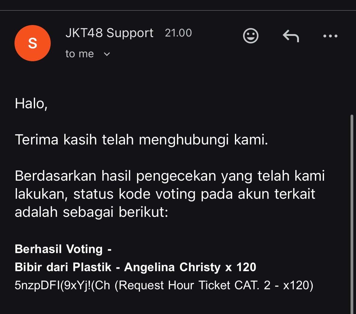 vvilliamtan's tweet photo. FIX DIMALING KODE VOTE GW

sebelumnya mau tanya min @Christyzer 
apakah pernah menerima orang yg menjual cashback dengan kode seperti di bawah?

5nzpDFI(9xYj!(Ch

kalau iya mohon bisa dibantu diinfokan siapa yang mengajukan cashback ya, ty!

KRONOLOGI:

1. Tanggal 12 Mei @Delynessence membuka cashback kode vote, dan gw melakukan pengisian data di form tsb sebelum ditutup, namun keesokan harinya gw diinfo kalau cashback gw ga bisa diproses karena kuota sudah penuh/tidak bisa menerima cashback lagi, dari pihak @Delynessence claim kalau kode akan aman karena data gform akan dihapus.
oke gw gapapa dan gw cek kalau emang kode vote gw masih aman dan masih bisa sampai tanggal 13 Mei sekitar jam 15:52 sore.

2. Tanggal 13 Mei, @CellineyoursOfc membuka cashback kode vote yang sepertinya sampai saat ini pun masih dibuka, 
jam 20:58 gw menginput kode gw pada link gform yang mereka tautkan di postingannya,
sampai keesokan harinya, gw menanyakan kembali perihal proses cashback tsb, dan gw dikonfirmasi melalui whatsapp kalau, kode yang gw input itu sudah INVALID sejak pertamakali mereka terima,

setelah gw menerima bukti screenshot pada gform yang mereka terima, terlihat KODE yang gw input, BERBEDA dengan yang mereka terima.

sehingga gw pun bingung? gimana bisa yg gw input itu beda dengan apa yang mereka terima? itu gw msh ga kepikiran sampe sekarang.

gw ga pernah share kode vote gw selain ke GFORM CASHBACK @Delynessence & @CellineyoursOfc 

sekali lagi semua proses penginputan gform memiliki BUKTI berbentuk SCREENRECORD.

so, mohon bantuannya untuk siapapun yang pernah merasa menerima kode seperti di bawah tolong diinfokan pelaku nya siapa.
Terimakasih.