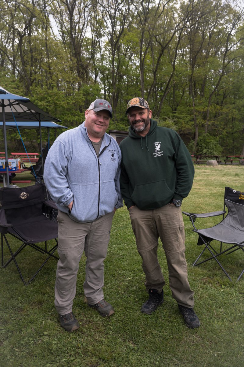 TMRMuseum's tweet photo. We recently attended the SI Camporee. As we worked around the camp, it was great to see the troops that were always active at these events still there. Here's Eagle Scout, Vigil Member Brian Birstler (l) with Eltingville's Troop 8. https://t.co/tHlooR6Eo9