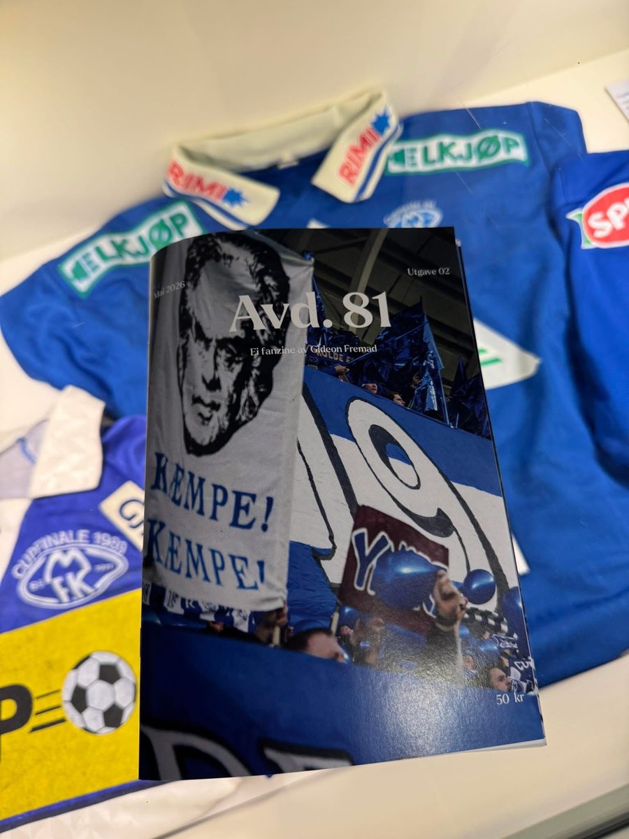 GK6400's tweet photo. Avd. 81, utgave 02📘⚒️ I salg fra og med fotballens festdag, på Tank og på stadion. Fremad, Molde, fremad!⛓️ https://t.co/Eq8fffmPMp