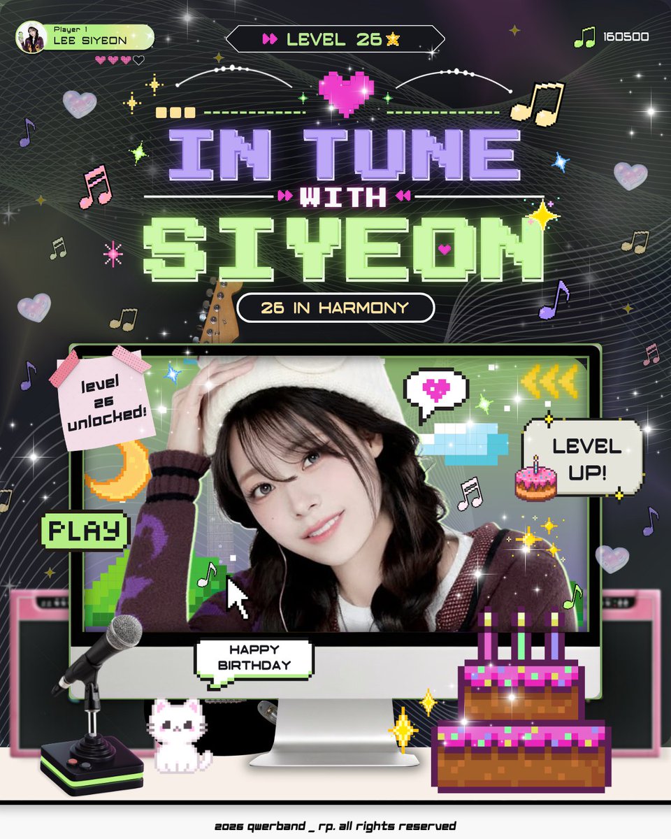 𖠌. ゜Hi-Score Girl, Siyeon of QWER .ᐟ tweet media