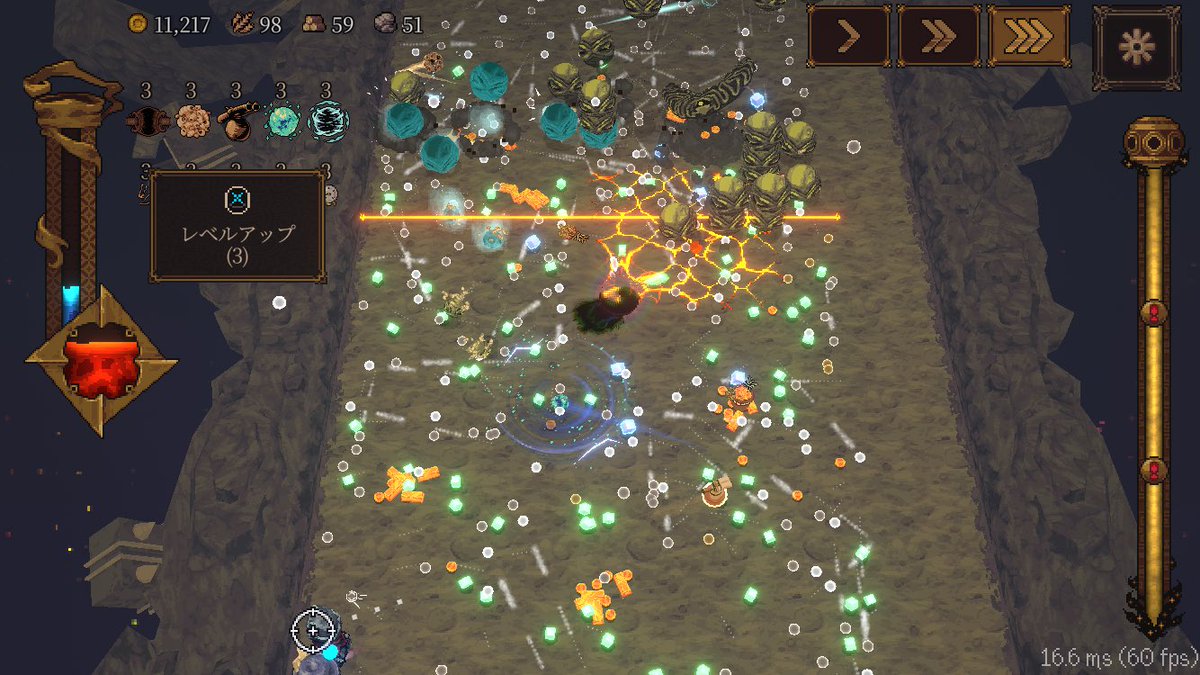Pui23456789's tweet photo. #ballxpit
のiOS版、 iPhoneSE2世代でも割と重くなかった（本体は爆熱ですぐ充電切れ）
重くならないようにエフェクト表示されないのかも？タイムの爆発とか非表示だった
エラー落ちしてもエンドレスから復帰できるの神すぎ
敢えて不満いうならコントローラー無いとキツい
1500円で1000時間遊べる神ゲ https://t.co/tzzbD9skwZ