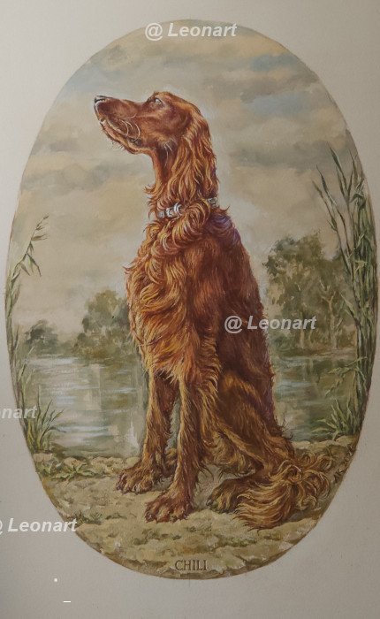 Leonappliedart1's tweet photo. portrait  of CHILI
watercolor paints,
paper-cardboard, 
mixed media.
image size 57 * 38cm
@leonart
#painting #drawing #
sketch #artist# handpainted#
doglowers# https://t.co/vLX2is4gml