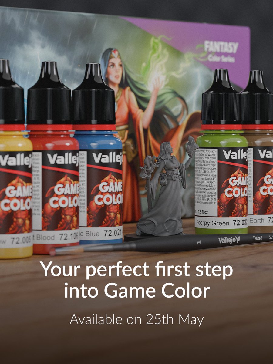 vallejocolors's tweet photo. EN | Your perfect first step into Game Color.
Available on 25th May.
-
ES | La mejor manera de empezar con Game Color.
Disponible el 25 de mayo.
.
#inspiringexperience #vallejocolors #hobby #art #gamecolor https://t.co/BP7cxnsAr4