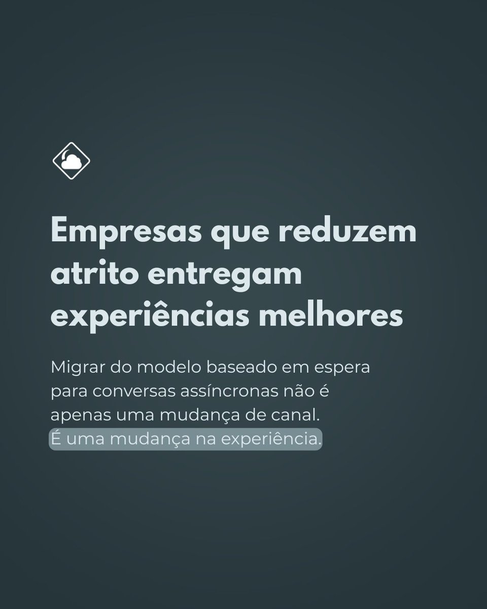dawntech_dev's tweet photo. Durante muito tempo, o telefone foi visto como o principal canal para resolver problemas, esclarecer dúvidas e oferecer suporte. Em muitos setores, ele ainda ocupa esse papel. O problema é que a lógica da telefonia tradicional foi construída em torno da disponibilidade da operação, não da conveniência do cliente.

O relatório da Meta sobre mensageria mostra que esse modelo começa a entrar em conflito direto com o comportamento atual dos consumidores. Segundo a pesquisa, 80% das pessoas consideram que as mensagens são uma maneira mais rápida e fácil de interagir com as empresas. Esse dado ajuda a explicar por que canais conversacionais assíncronos vêm ganhando espaço em jornadas de atendimento, suporte e relacionamento.

A principal mudança não está apenas no canal utilizado, mas na dinâmica da interação. Conversas assíncronas permitem que o cliente continue o atendimento no próprio ritmo, sem precisar permanecer disponível durante todo o processo. Além disso, reduzem repetição de informações, preservam contexto e tornam a comunicação mais contínua.

Quando uma operação ainda depende exclusivamente de filas, transferências e espera síncrona para resolver demandas simples, parte do esforço operacional acaba sendo transferido para o cliente. É isso que o relatório chama de “imposto de frustração”.

Esse movimento ajuda a entender por que empresas vêm revisando a forma como estruturam atendimento, suporte e comunicação. A discussão já não se limita a “adotar WhatsApp” ou trocar um canal por outro. O ponto central é reduzir atrito em jornadas que hoje ainda exigem tempo, interrupção e esforço desnecessário do consumidor.

Fonte: Relatório Meta 2026.

#Dawntech #BlipPartner #AtendimentoInteligente #TransformacaoDigital #Automacao #WhatsAppBusiness #ImpostodeFrustracao #Chatbot #CX #ContatoInteligente #CustomerExperience