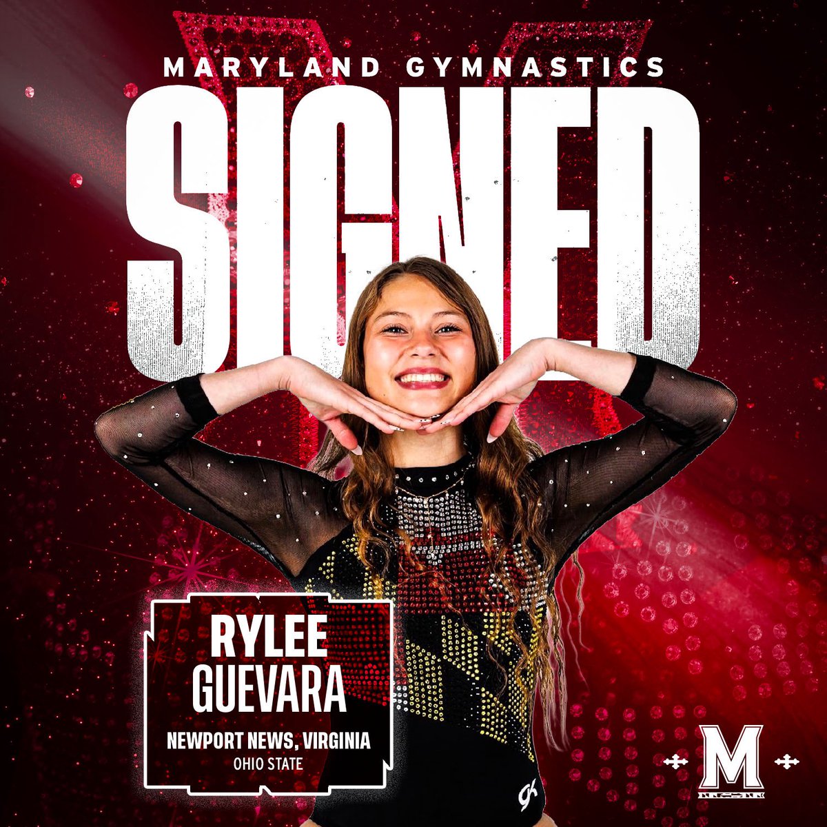 TerpsGymnastics's tweet photo. So excited to welcome Rylee to College Park! 🫶

🐢 Former ⭐️⭐️⭐️⭐️⭐️ Recruit
🐢 Career high V: 9.875
🐢 Career high BB: 9.925
🐢 Career high FX: 9.925
🐢 25’ Big10 All Champ Team
🐢 25’ &amp; 26’ Big10 Scholar Athlete
🐢 24’ Nastia Cup Qualifier
🐢 24 ‘DP National FX Champ. AA Run. https://t.co/eWtnvsHBGH