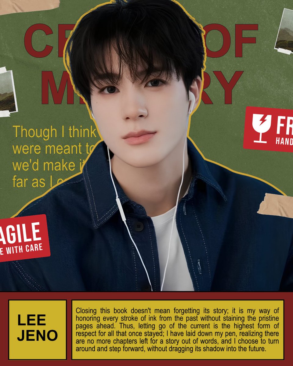 Afirmaasi's tweet photo. ㅤ
To let go is the only way to honor the echoes of what we were, without haunting the days yet to come. I, Lee Jeno, have finally made peace with this hollow space; I have ceased my attempts to lengthen a story that has already reached its final page.
ㅤ https://t.co/LsktSENWgc