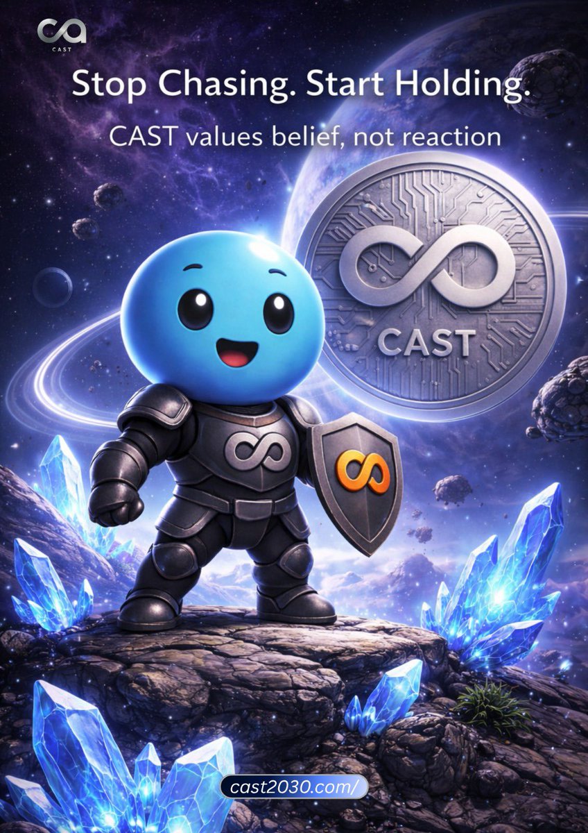 Cast_2030's tweet photo. Why chase the hype when you can grow with time? CAST converts time into value—it is the ultimate utility of our ecosystem. The longer it is stored, the stronger its value becomes. Save CAST, and let time do the rest. Stop chasing reactions and start valuing belief.

Start your journey at https://t.co/dg5IypI2iU

#CASTOracles #CAST2030 #DigitalImmortality #Scarcity #HoldWithPurpose #Web3 #Crypto2026 #SmartInvesting #BNBChain #QuietByDesign #ValueInvesting #Blockchain