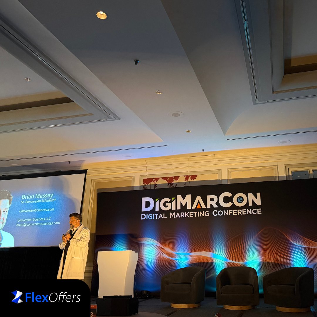 FlexOffers's tweet photo. Matt Burden, VP of Sales and Strategy at FlexOffers, spent the past few days at @DigiMarCon. Thanks to the speakers, attendees, and Rob Griffin for putting together a strong few days in #Boston.

If you didn’t get a chance to connect with Matt, send us a message.

#flexoffers https://t.co/jpibLygYRS