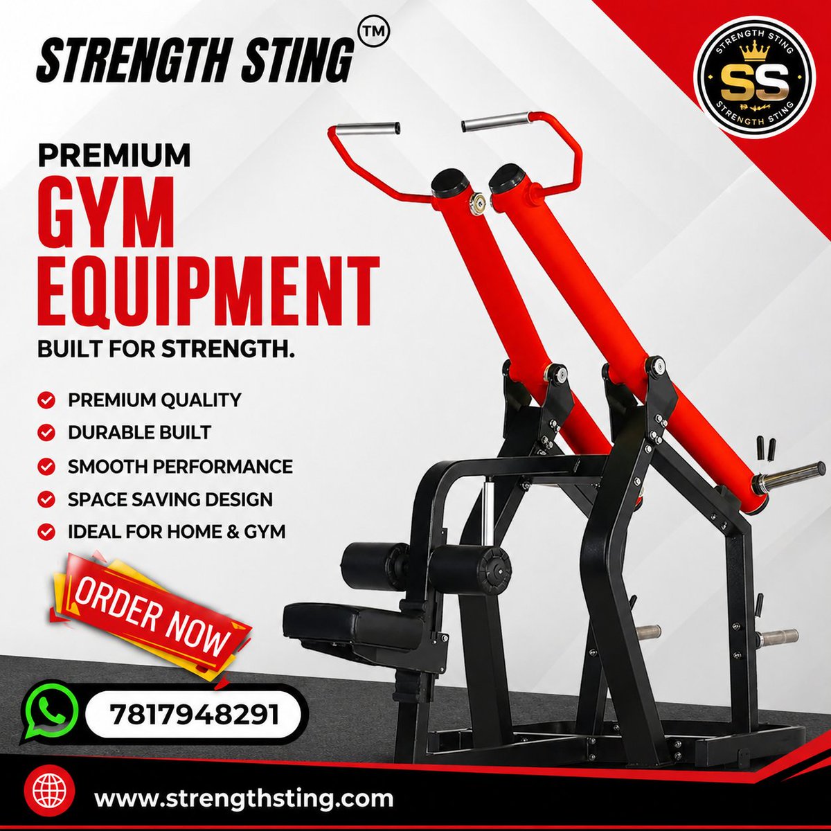 StrengthStings's tweet photo. Gym Direct from factory: 078179 48291
Visit: https://t.co/ywdQy60OeV Upgrade your gym with premium quality machines at factory price.

Strength Sting brings you a complete range of gym equipment – from heavy-duty machines to dumbbells, benches, and accessories https://t.co/asdrnCqL4J