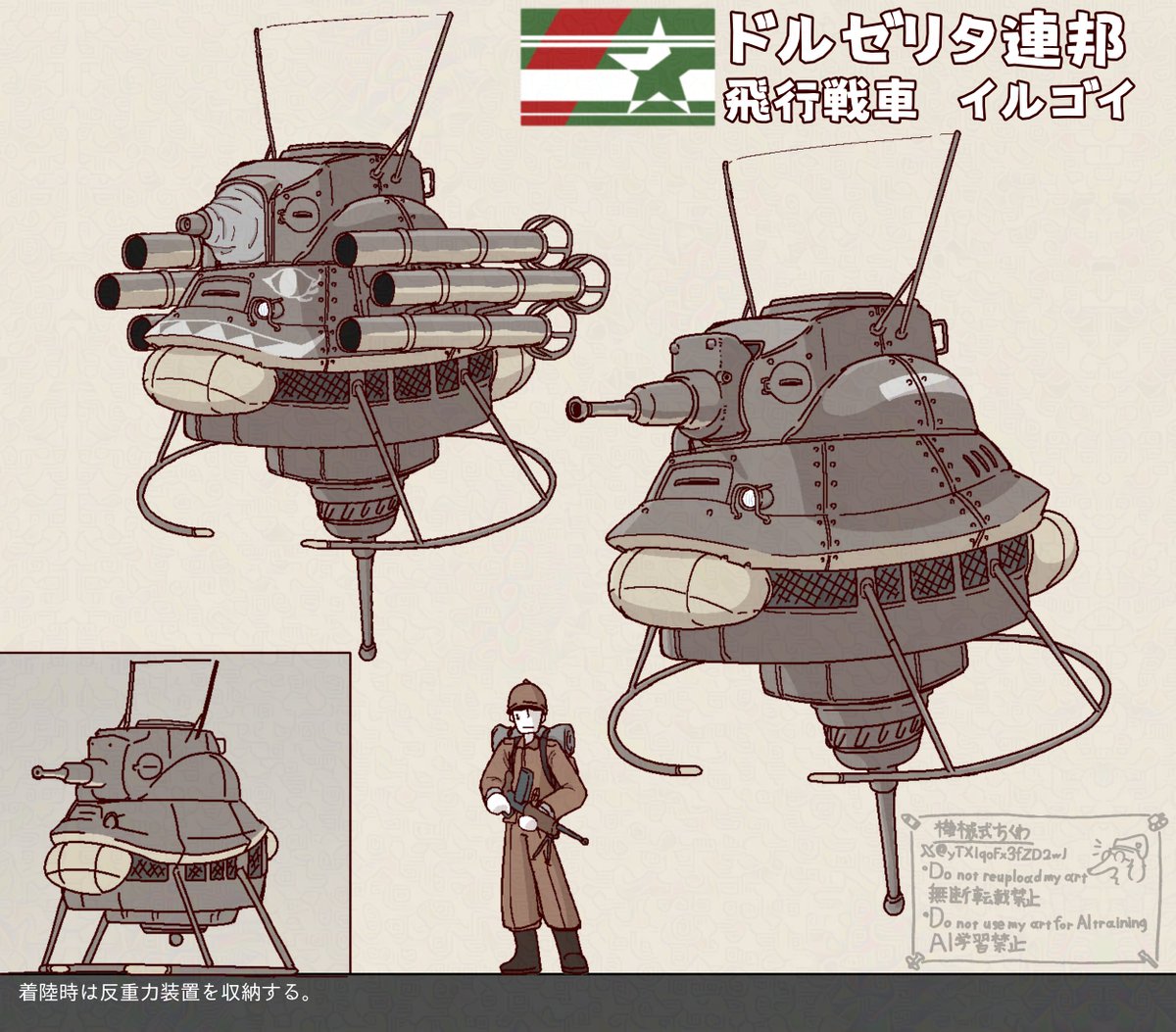 yTXlqoFx3fZD2wJ's tweet photo. ドルゼリタ連邦驚異の科学技術、なラクガキです。 https://t.co/WkcTr3UdCW